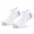 Chaussettes de sport 43-46 en maille respirante blanc/gris - coupe basse