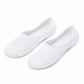 Chaussettes invisibles 35-38 blanches en maille extensible pour chaussures basses
