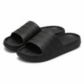 Claquettes 36/37 en mousse synthétique noire à bride large pour piscine et intérieur